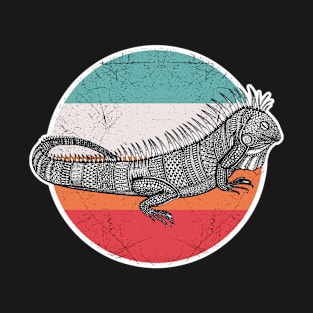 Vintage Retro Iguana Shirt Funny Gifts for Men Women Kids T-Shirt