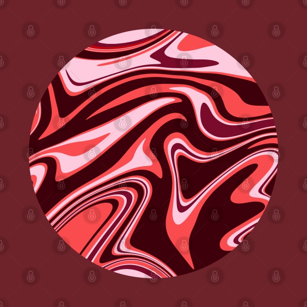 Rouge Red Marble Abstract Artwork by love-fi