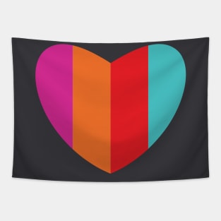 Rainbow Heart- Happy Valentine's Day Tapestry