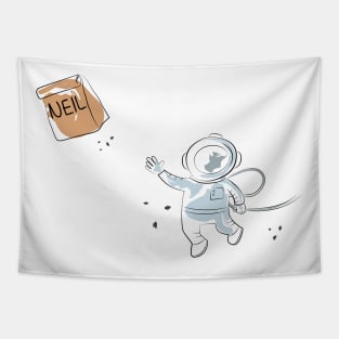 Neil Armstrong - Cute Astronaut Design Tapestry