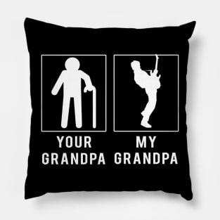 guitar your grandpa my grandpa tee for your grandson granddaughter Pillow