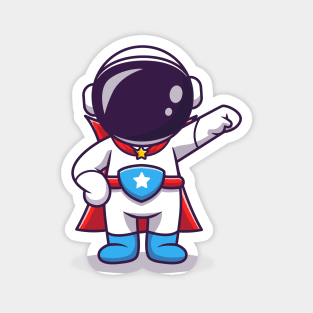 Cute Astronaut SuperHero (2) Magnet