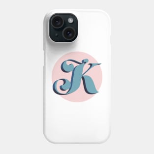 Letter K monogram Phone Case