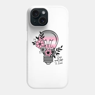 Demigirl Light Bulb with Flowers Phone Case