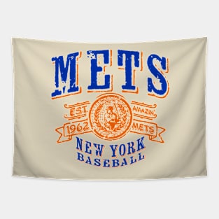 Mets Vintage Baseball Tapestry