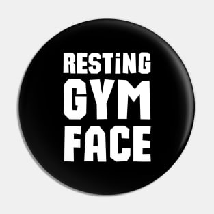 Resting Gym Face Pin