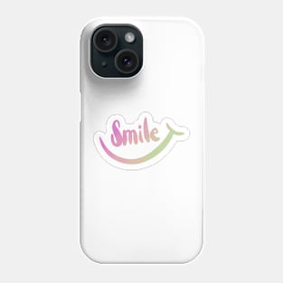 Smile Ombré Lettering Design Phone Case