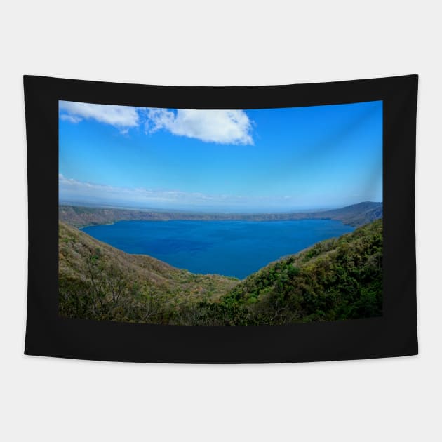 Nicaragua - Masaya Laguna De Apoyo Tapestry by franck380