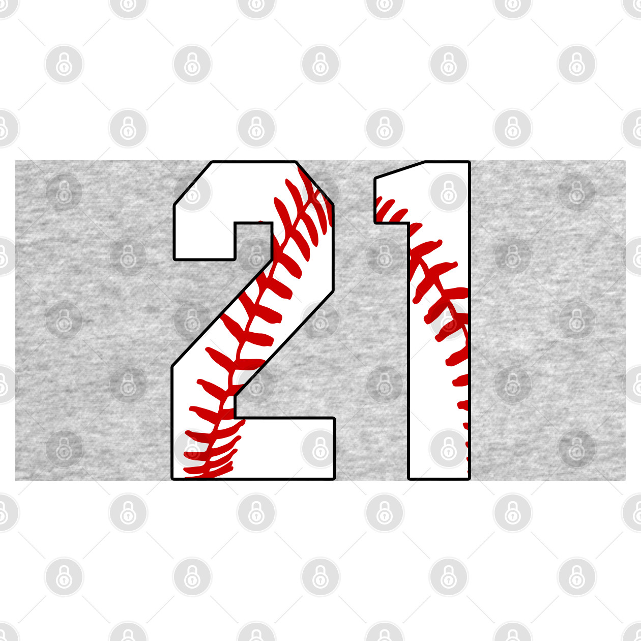 Baseball Number 21 #21 Baseball Shirt Jersey Favorite Player Biggest Fan