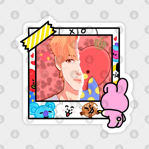 BT21 Tata frame Magnet by IKIGAISEKAI