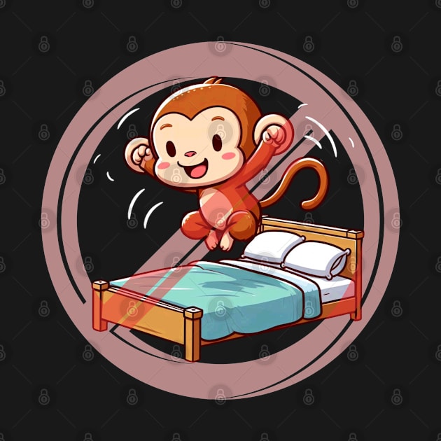 No Jumping On The Bed Monkey by Etopix