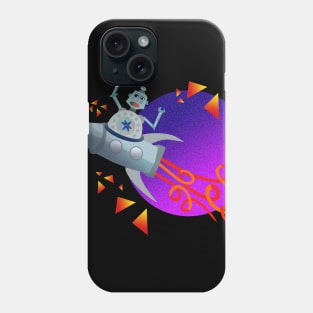 Fly Me to the Moon Cause Robots need a place to go Phone Case