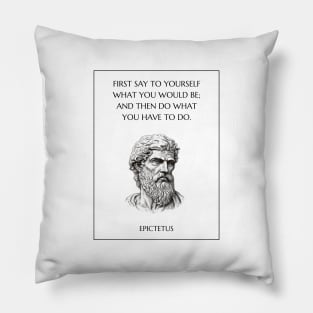 Epictetus Stoic Quote Pillow