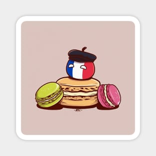 France Polandball Cute Macron Macaron Design Magnet