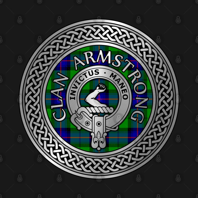 Clan Armstrong Crest & Tartan Knot by Taylor'd Designs