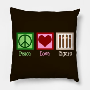 Peace Love Cigars Pillow