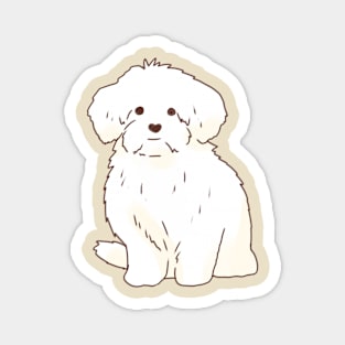 Maltese illustration Magnet