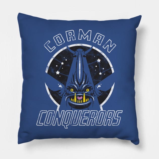 Corman Conquerors Pillow by Dark Corners