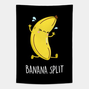 Banana Split Cute Banana Pun Tapestry