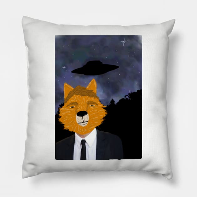 Fox Mulder Pillow by mailshansen