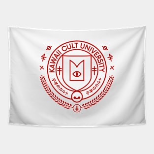 Kawaii Cult University Crest Tapestry