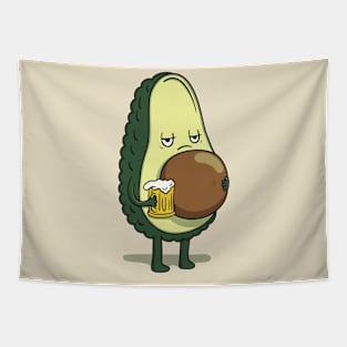 Beer-o-cado beer belly Tapestry