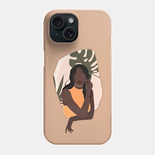 Black Girl Magic- Girl Power- Beautiful Black Girl Art Phone Case