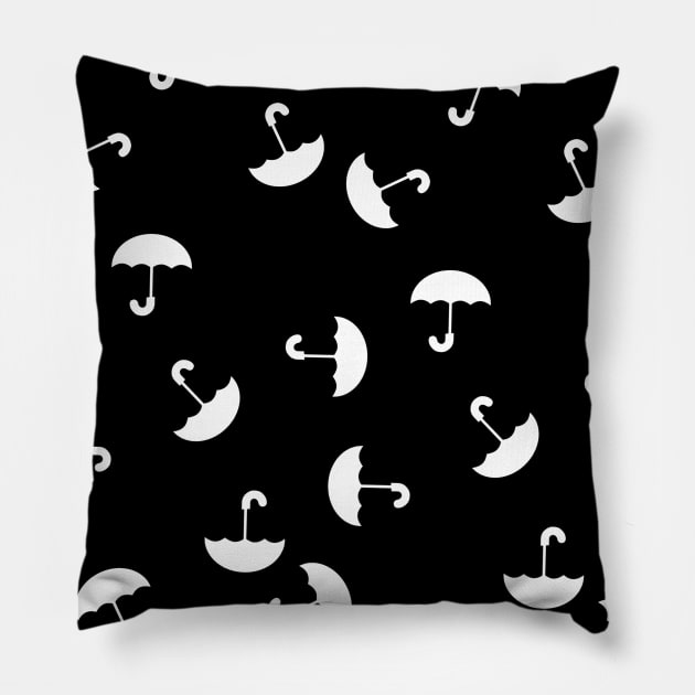 Umbrellas pattern UA2 Pillow by Diversions pop culture designs