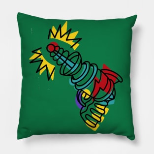 Space Weapon Tatto Design Pillow