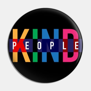 KIND PEOPLE design, version two Pin