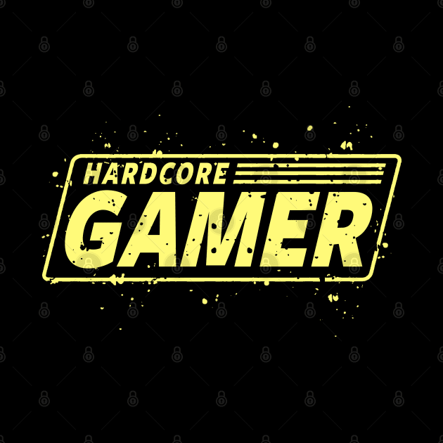 GAMING - GAMER - HARDCORE GAMER by Tshirt Samurai