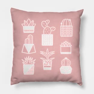 Geometric Succulents Pillow