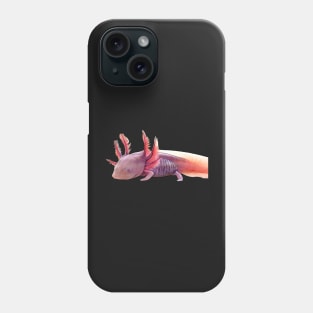 Realistic axolotl motif Phone Case