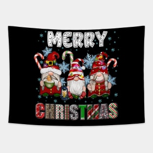 Merry Christmas Gnome Family Funny Xmas Tree Women Men Kids Tapestry