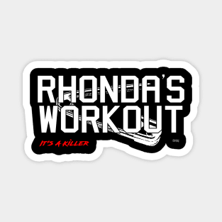 Rhonda's Workout Magnet