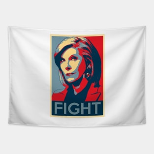 Diane Lockhart FIGHT Poster Tapestry