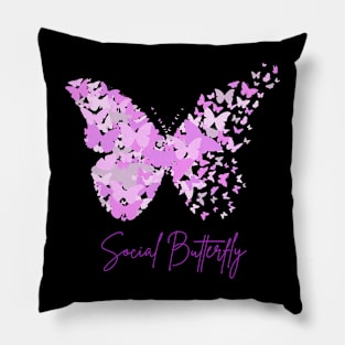 Social Butterfly Personality v1 Pillow