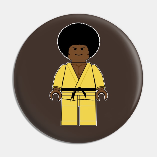 Lego Jim Kelly Pin by CraftyMcVillain