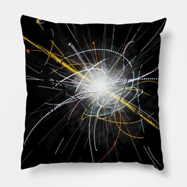 Particle Physics Higgs Boson Pillow by Blacklinesw9