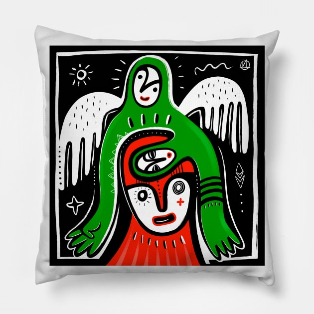 New Year Pillow by Daria Kusto