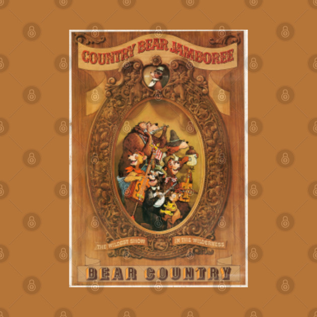 Country Bear Jamboree Bear Country Poster (Distressed) - Country Bear Jamboree - Phone Case