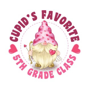 Cupid's Favorite 5th Grade Class T-Shirt