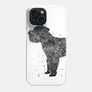 Brussels griffon dog black and white Phone Case