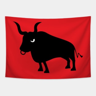 Angry Animals: Bull Tapestry