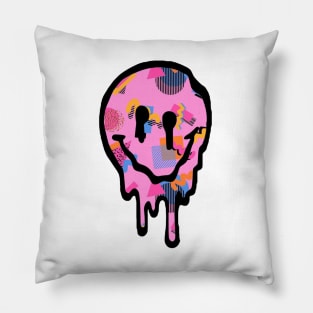 Saved by the Bell Drippy Smiley Face Pillow