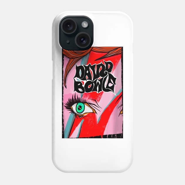 Bowie Fan Art Phone Case by Tinitaart