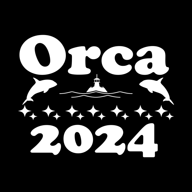 Funny Orca Ocean Boat Humor Whale 2024 Election Orcas 2024 Funny Politics Orca Sinking Boat Election Premium by AAyyOO