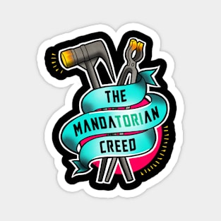 The Mandatorian Creed Logo Magnet