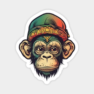 Rasta chimp Magnet