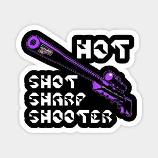 Hot Shot Sharp Shooter, v. Code Purple Sniper Rifle Magnet